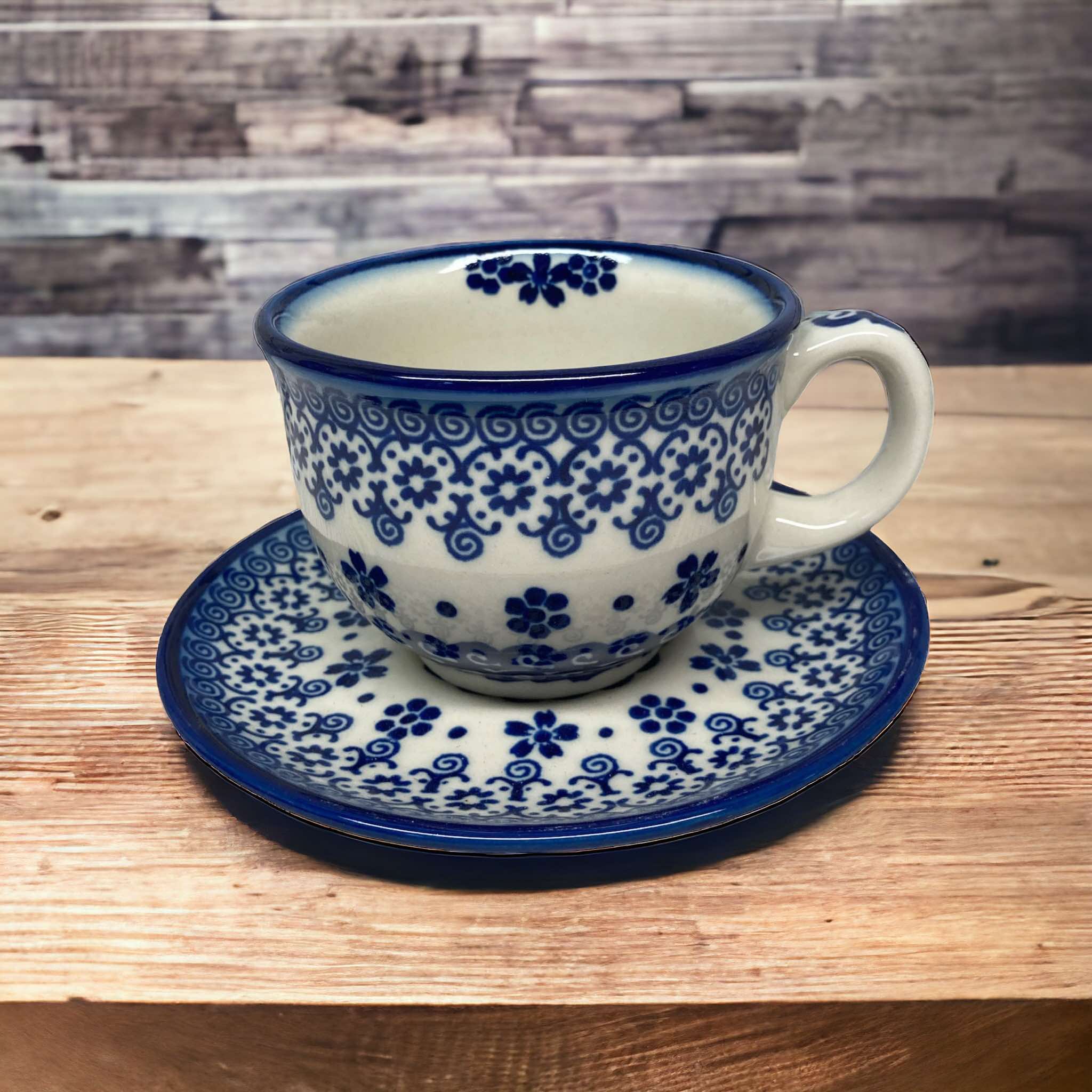 Filiżanka ze spodkiem 200ml Nd. A1- Ceramika Bolesławiecka AC