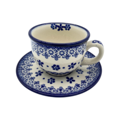 Filiżanka ze spodkiem 200ml Nd. A1- Ceramika Bolesławiecka AC