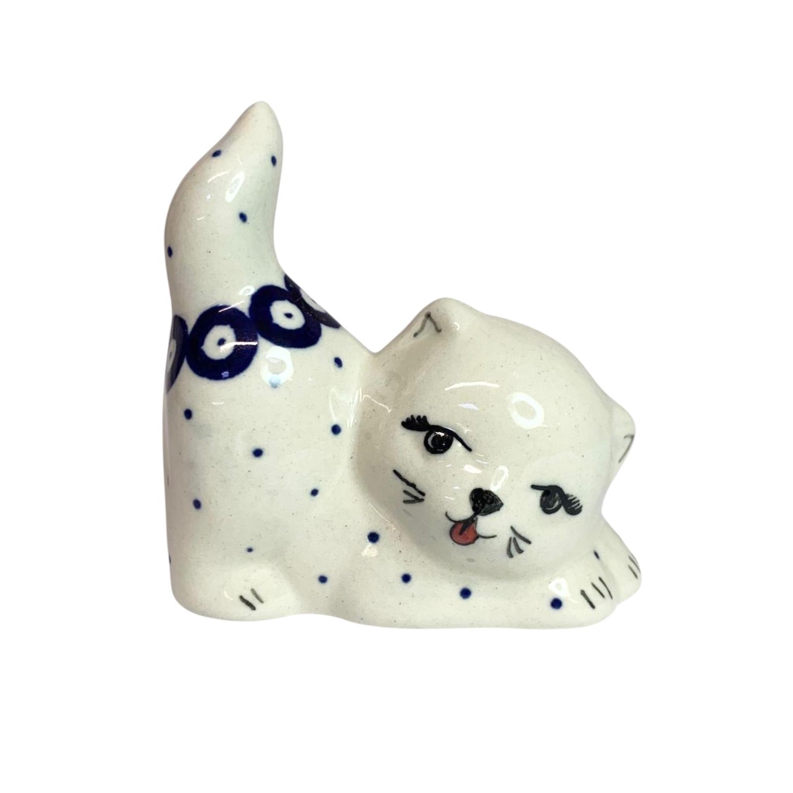 Figurka kotek duży Nd. K1- Ceramika Bolesławiecka AC - obrazek 3