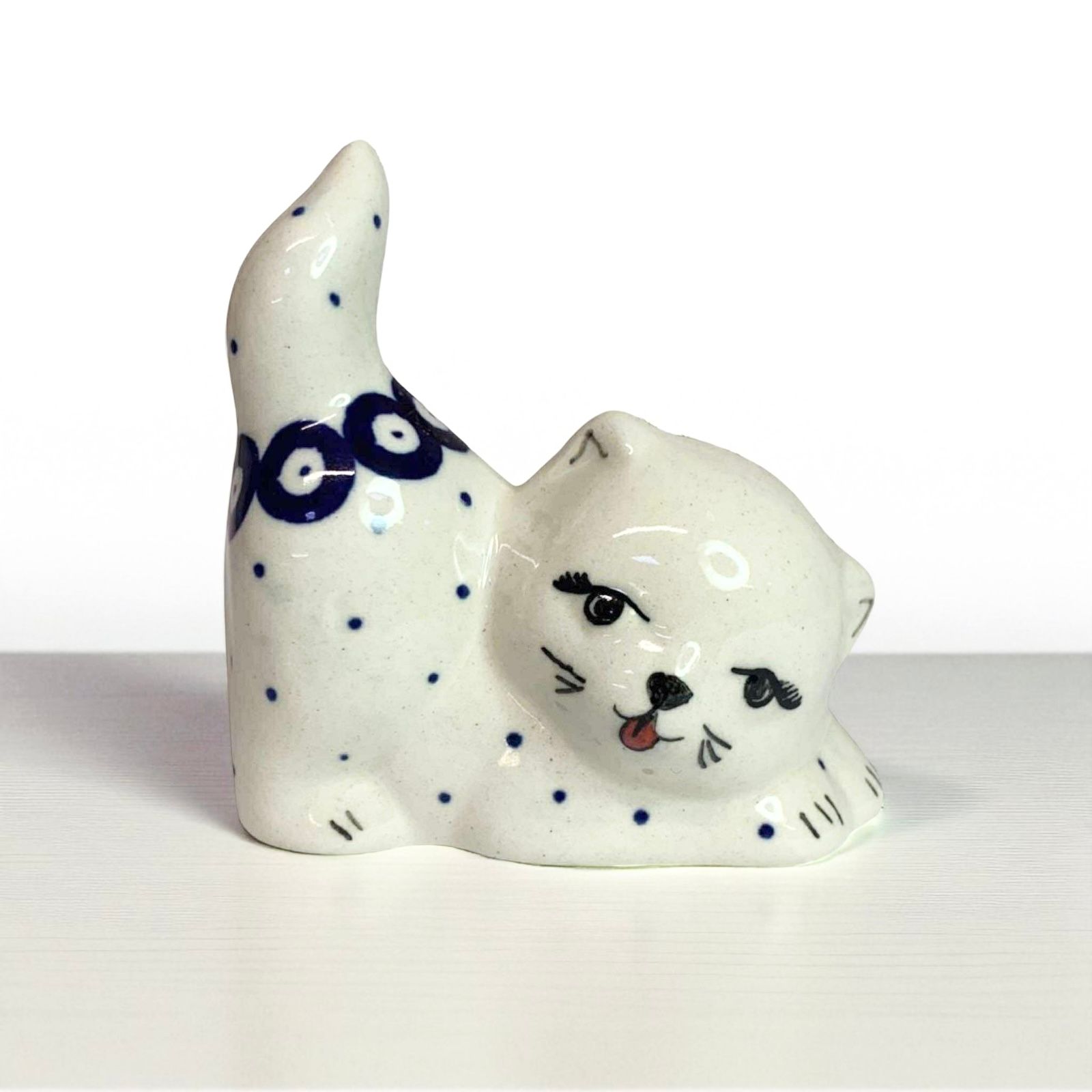 Figurka kotek duży Nd. K1- Ceramika Bolesławiecka AC