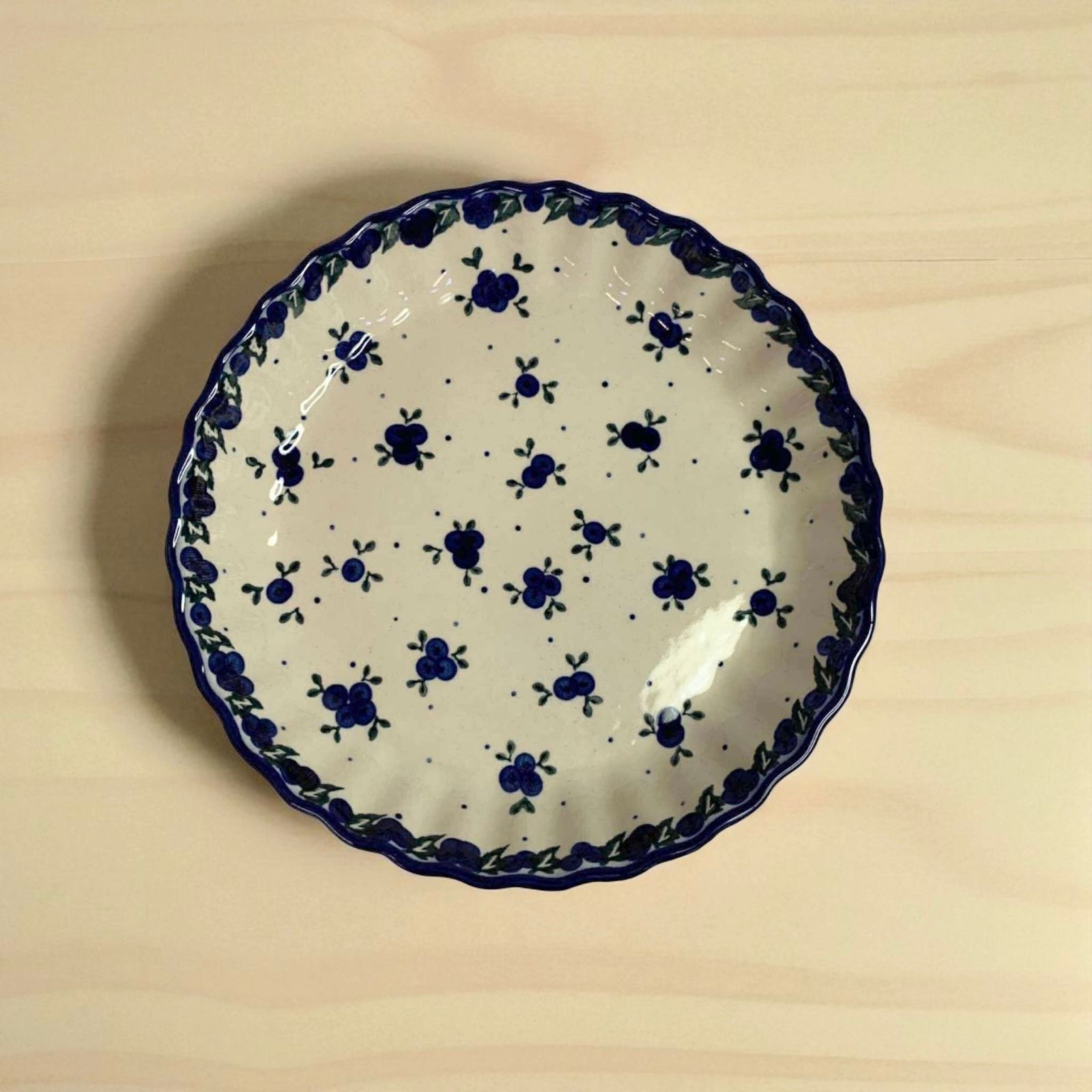 Forma na tartę mała Nd. B5- Ceramika Bolesławiecka AC (Produkt dostępny pod zamówienie- 2tyg.)