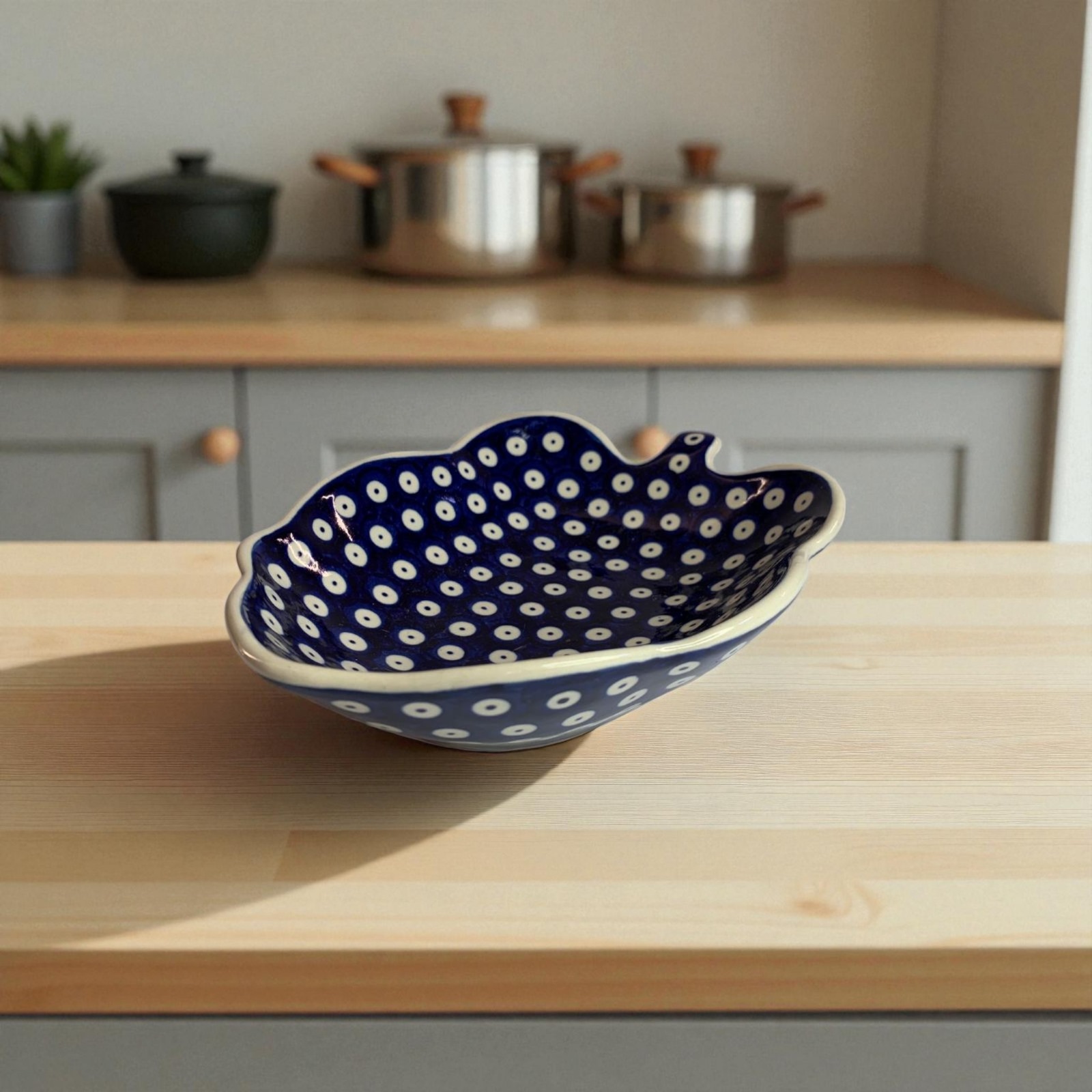 Miska liść Nd. K1- Ceramika Bolesławiecka AC (Produkt dostępny pod zamówienie- 2tyg.)