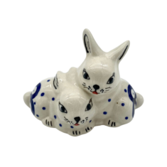 Figurka zajączki para Nd. K1- Ceramika Bolesławiecka AC KLASYCZNE