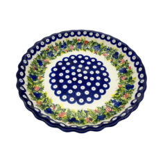 Forma na tarte mała Nd. K73- Ceramika Bolesławiecka AC OWOCE LEŚNE