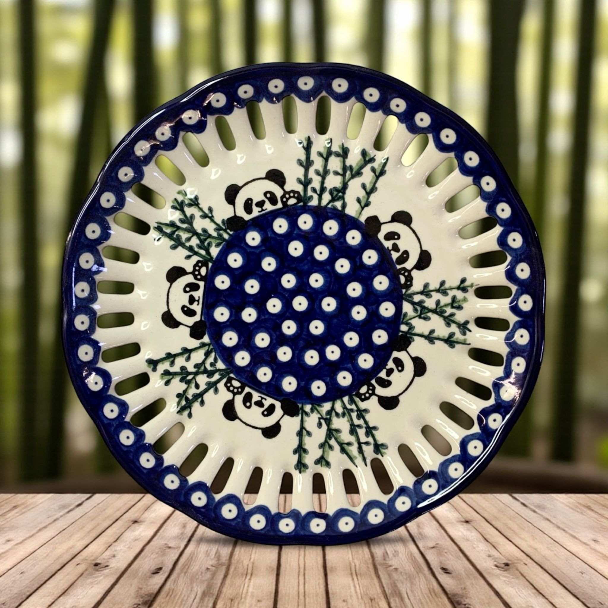 Talerz ażurowy Nd. P10- Ceramika Bolesławiecka AC