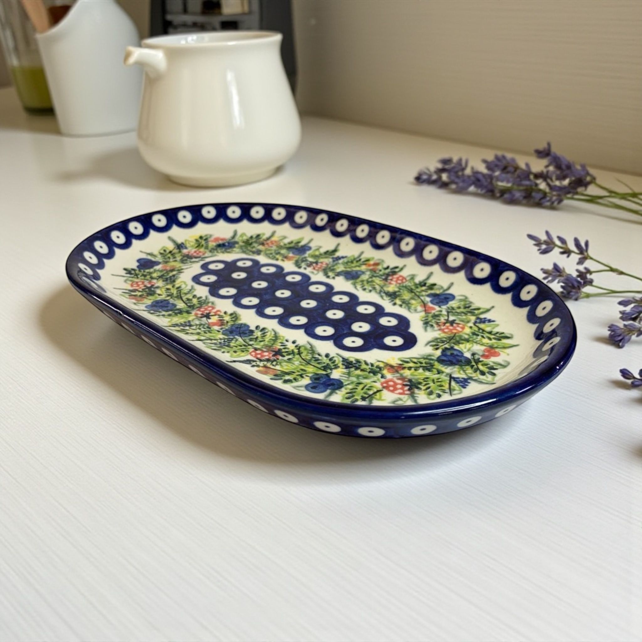 Półmisek owalny mały Nd. K73- Ceramika Bolesławiecka AC (Produkt dostępny pod zamówienie- 2tyg.)