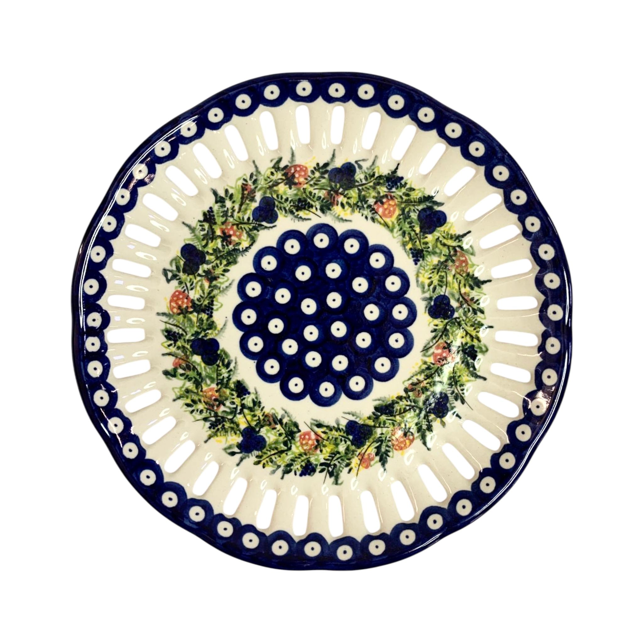 Talerz ażurowy Nd. K73- Ceramika Bolesławiecka AC (Produkt dostępny pod zamówienie- 2tyg.) - obrazek 3