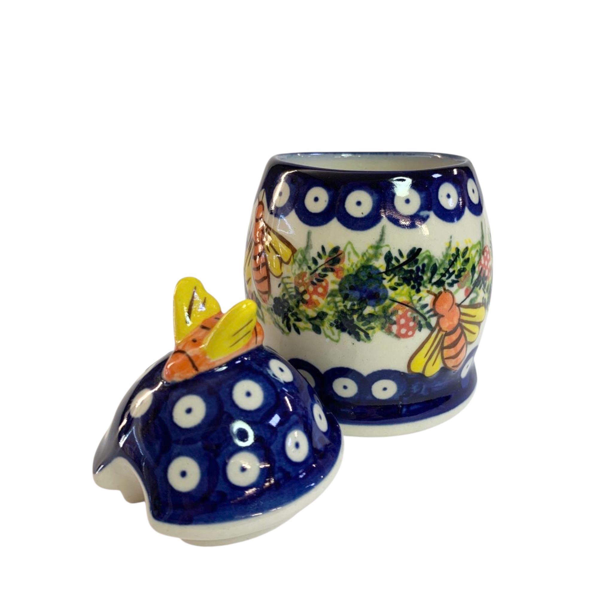 Pojemnik z pszczółką 250ml Nd. K73- Ceramika Bolesławiecka AC (Produkt dostępny pod zamówienie- 2tyg.) - obrazek 4