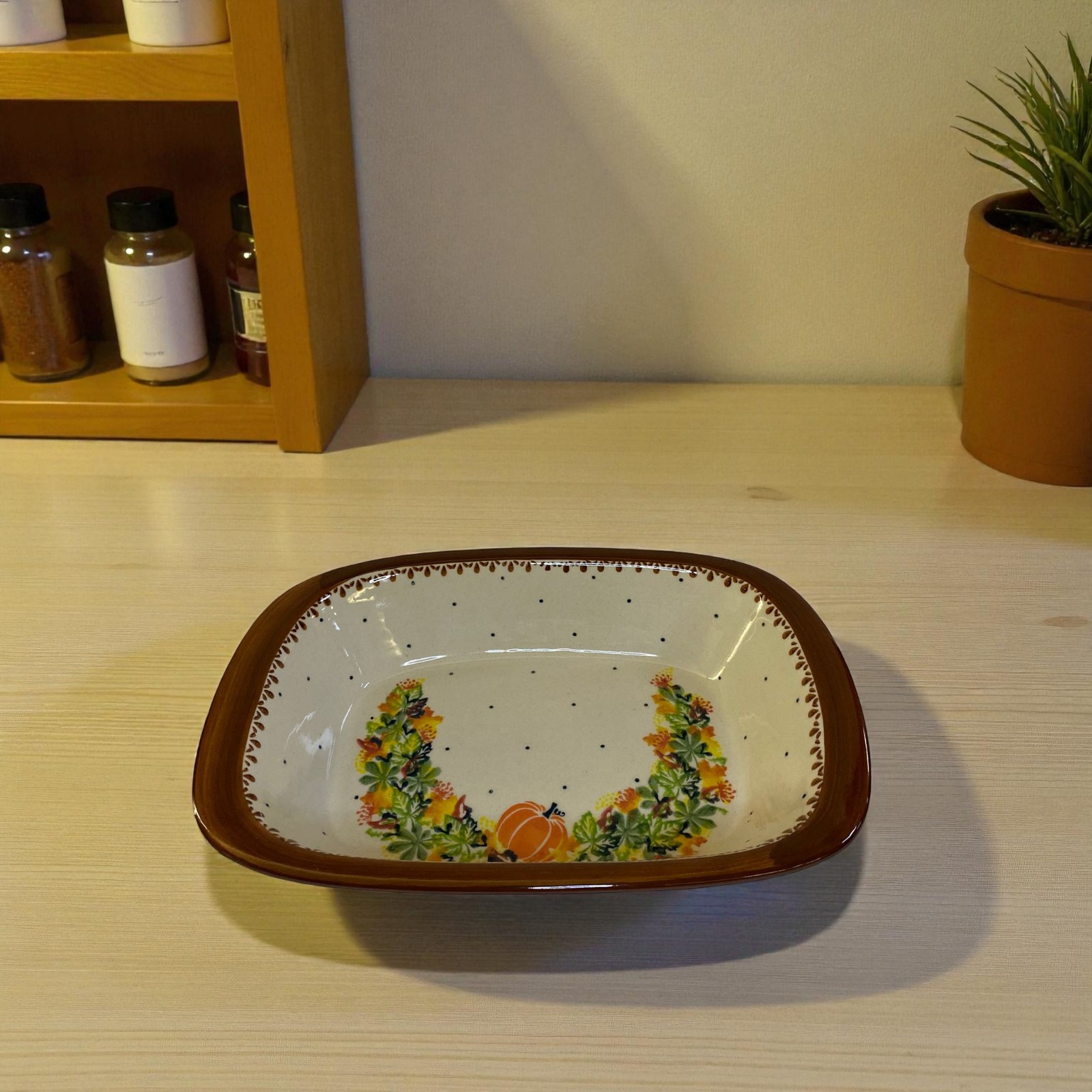 Półmisek z rantem duży 1.30l Nd. K09- Ceramika Bolesławiecka AC