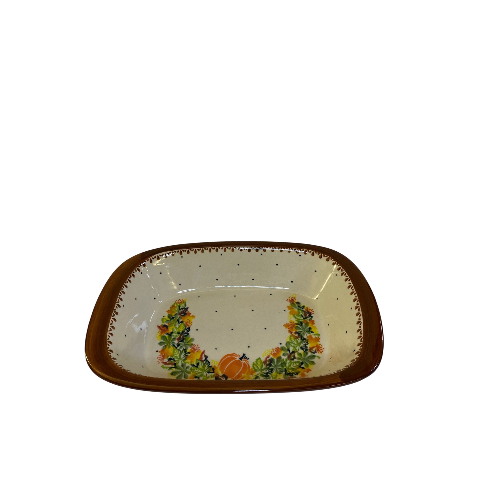 Półmisek z rantem duży 1.30l Nd. K09- Ceramika Bolesławiecka AC - obrazek 4