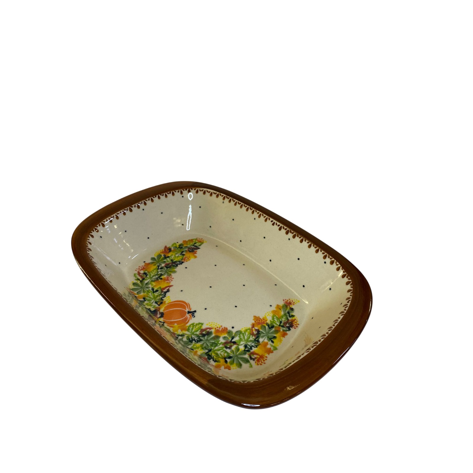 Półmisek z rantem duży 1.30l Nd. K09- Ceramika Bolesławiecka AC - obrazek 5