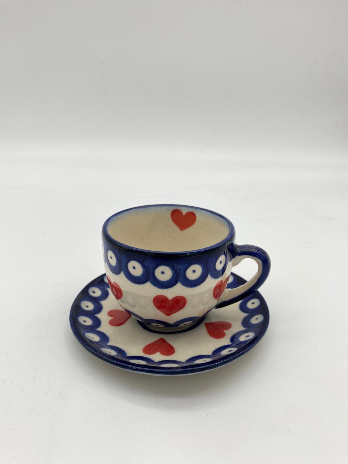 Filiżanka espresso ze spodkiem 130ml Nd. S1- Ceramika Bolesławiecka AC - obrazek 3