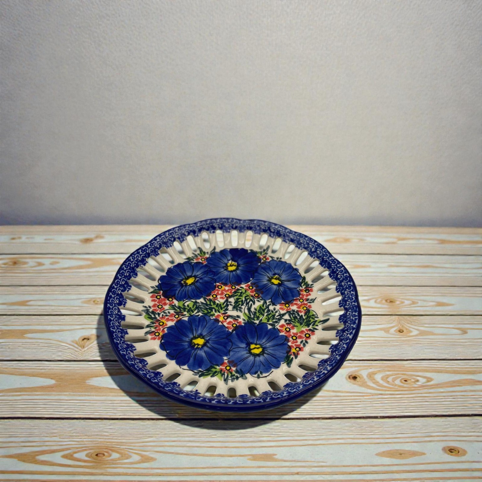 Talerz ażurowy Nd. K44- Ceramika Bolesławiecka AC