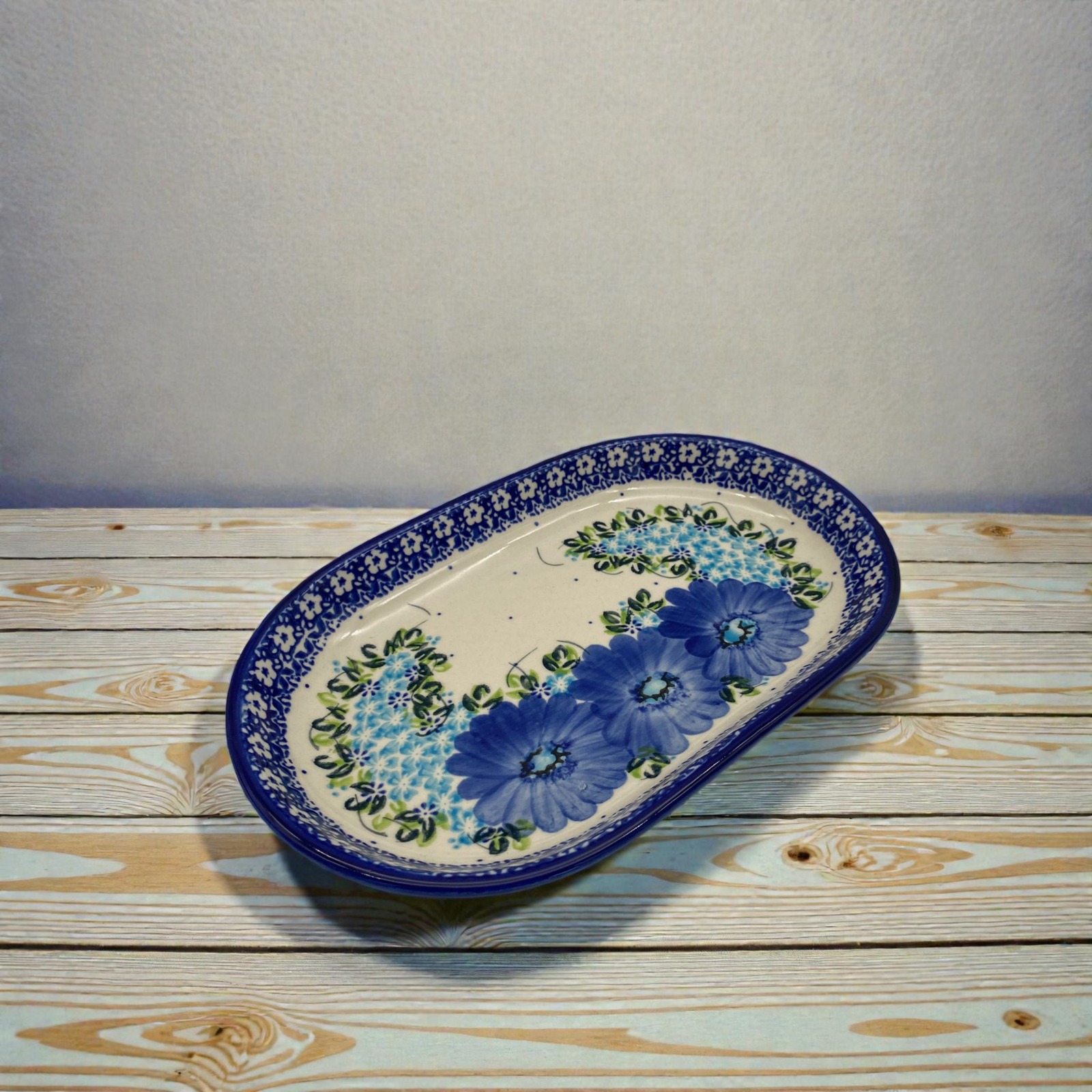 Półmisek owalny średni Nd. E76- Ceramika Bolesławiecka AC