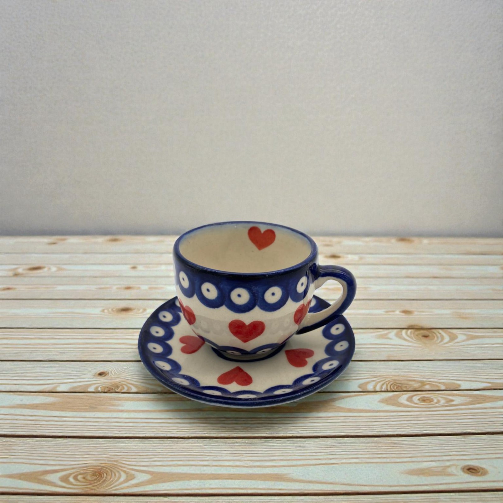 Filiżanka espresso ze spodkiem 130ml Nd. S1- Ceramika Bolesławiecka AC