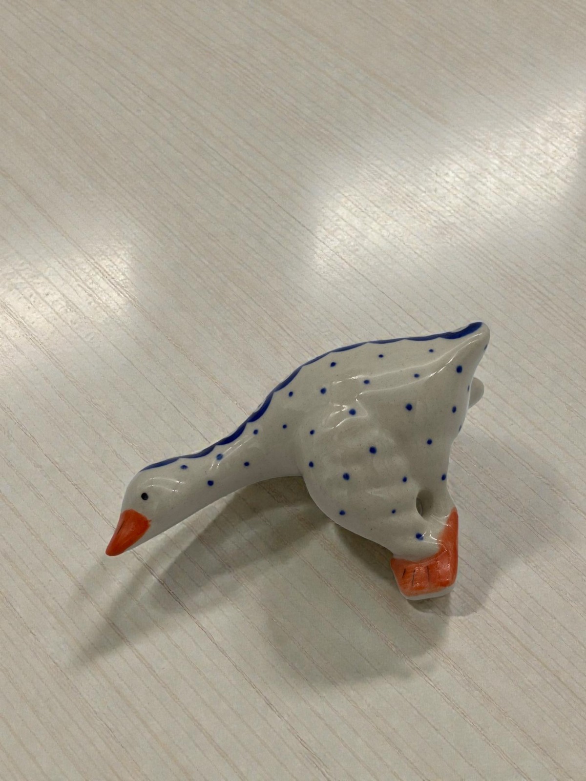 Figurka gąska narożna Nd. K1- Ceramika Bolesławiecka AC