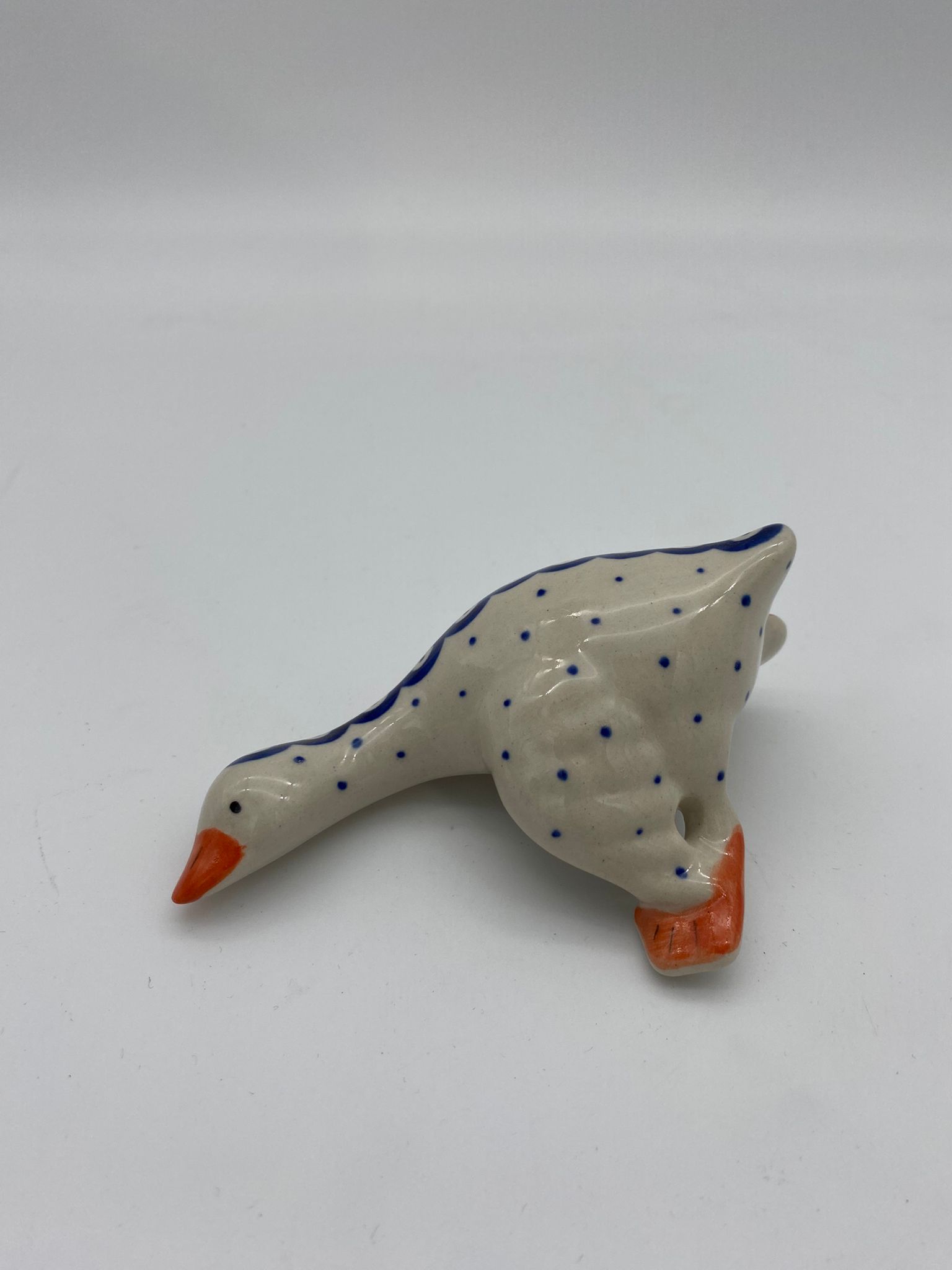 Figurka gąska narożna Nd. K1- Ceramika Bolesławiecka AC - obrazek 3