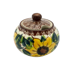 Cukiernica 300ml Nd. T20- Ceramika Bolesławiecka AC SŁONECZNIKI