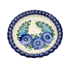 Forma na tarte mała Nd. E76- Ceramika Bolesławiecka AC KWIATY