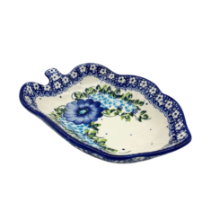 Miska liść Nd. E76- Ceramika Bolesławiecka AC KWIATY