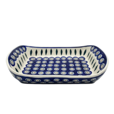 Półmisek łódka nr. 3 Nd. K3- Ceramika Bolesławiecka AC PAWIE OKO