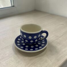 Filiżanka espresso ze spodkiem 110ml Nd. K1- Ceramika Bolesławiecka AC