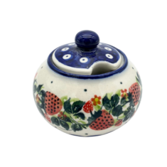 Cukiernica 300ml Nd. T1- Ceramika Bolesławiecka AC TRUSKAWKI (Produkt pod zamówienie- 2tyg.)