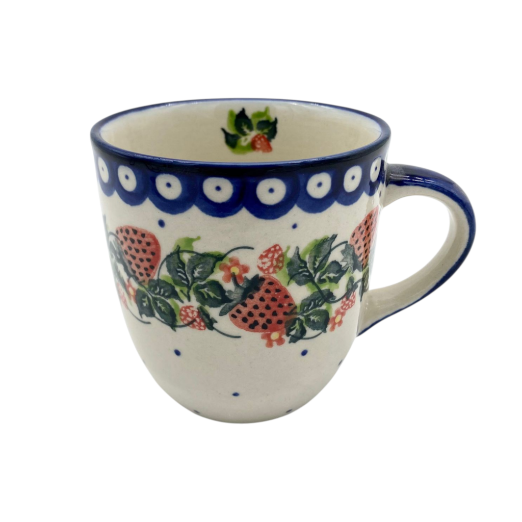 Kubek 400ml Nd. T1- Ceramika Bolesławiecka AC TRUSKAWKI (Produkt pod zamówienie- 2tyg.)