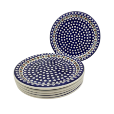 Zestaw talerzy obiadowych 26cm Nd. K2- Ceramika Bolesławiecka AC (Produkt pod zamówienie- 2tyg.) WAŻKA 6szt. - 1